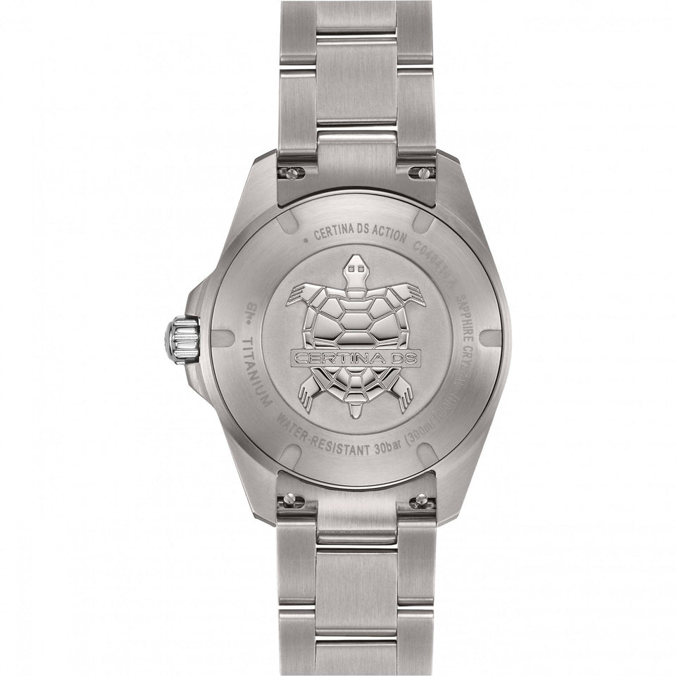 Certina Men's DS Action Titanium Light Blue Quartz Watch