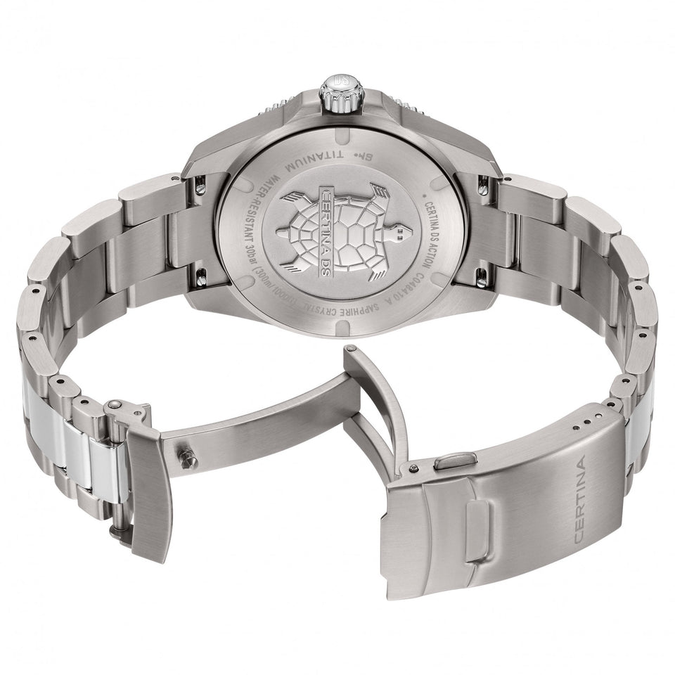 Certina Men's DS Action Titanium Light Blue Quartz Watch