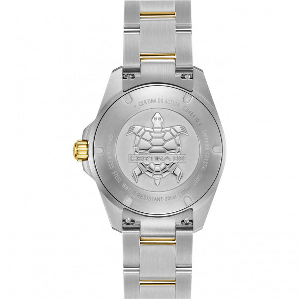 Certina Men's DS Action Two Tone Blue Dial Quartz Watch