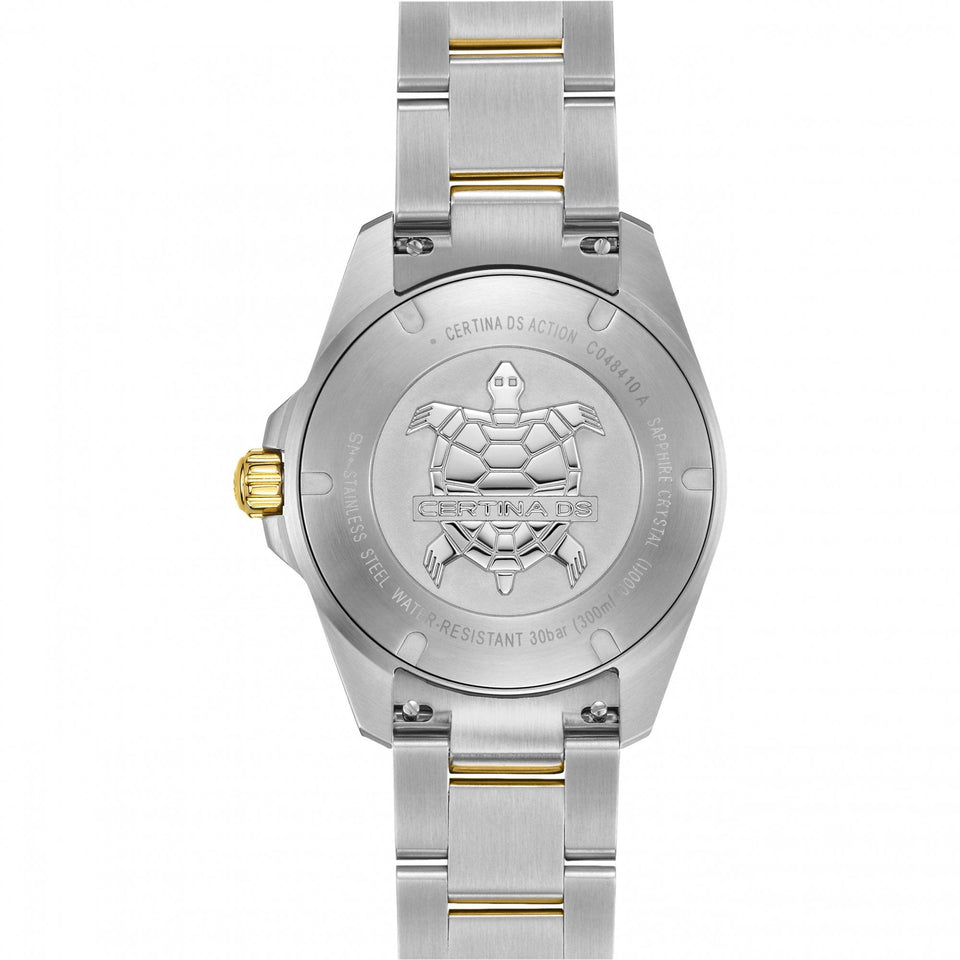 Certina Men's DS Action Two Tone Blue Dial Quartz Watch