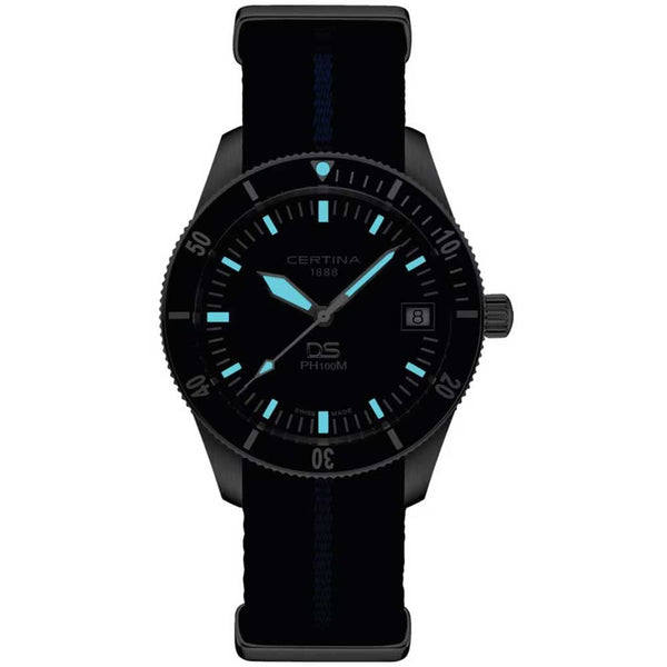 Certina Men's DS PH100M Quartz Nato Strap Watch