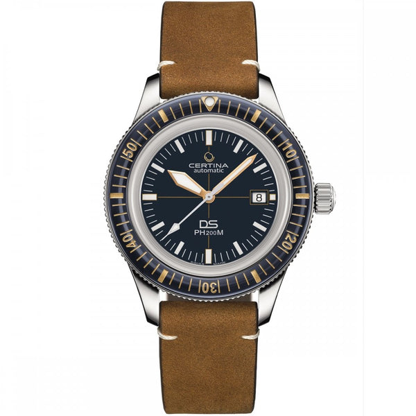 Certina Men's DS PH200M Powermatic 80 Brown Strap Watch