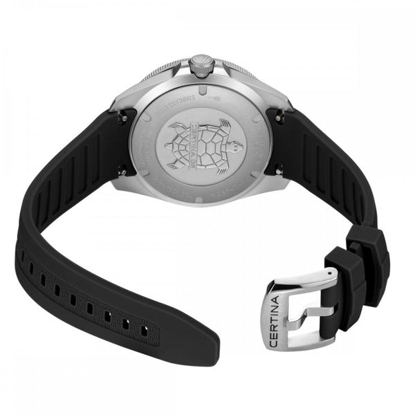 Certina Men's DS-X GMT Black Strap Quartz Watch