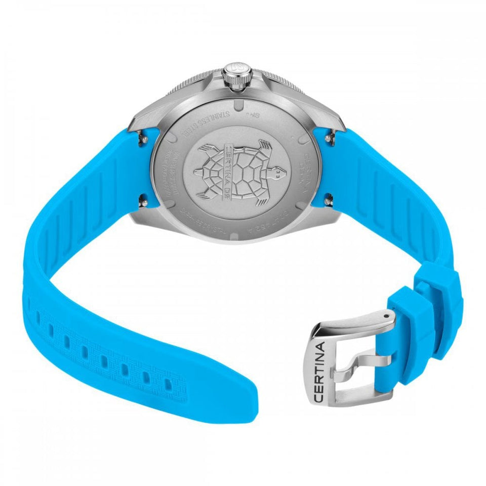 Certina Men's DS-X GMT Blue Strap Quartz Watch