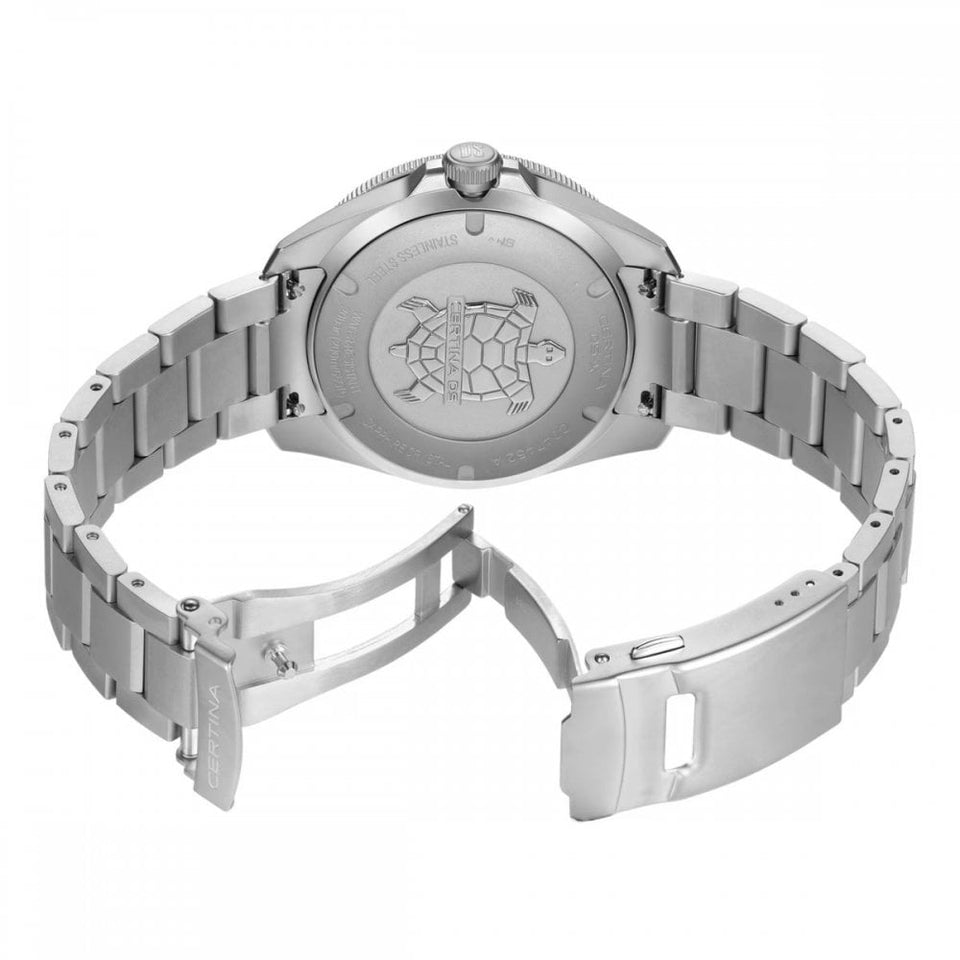 Certina Men's DS-X GMT Steel & Teal Quartz Watch