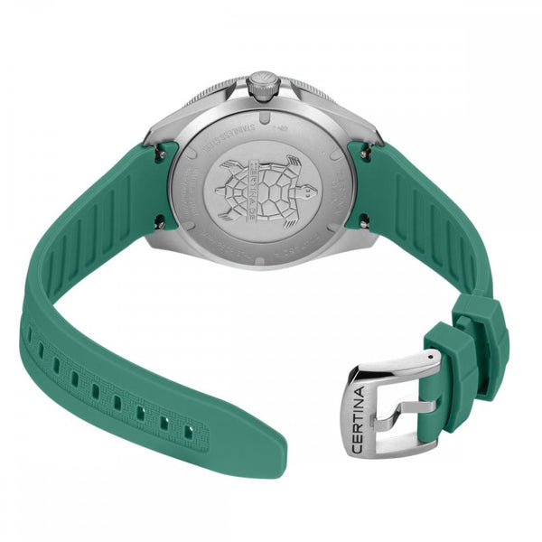 Certina Men's DS-X GMT Teal Strap Quartz Watch
