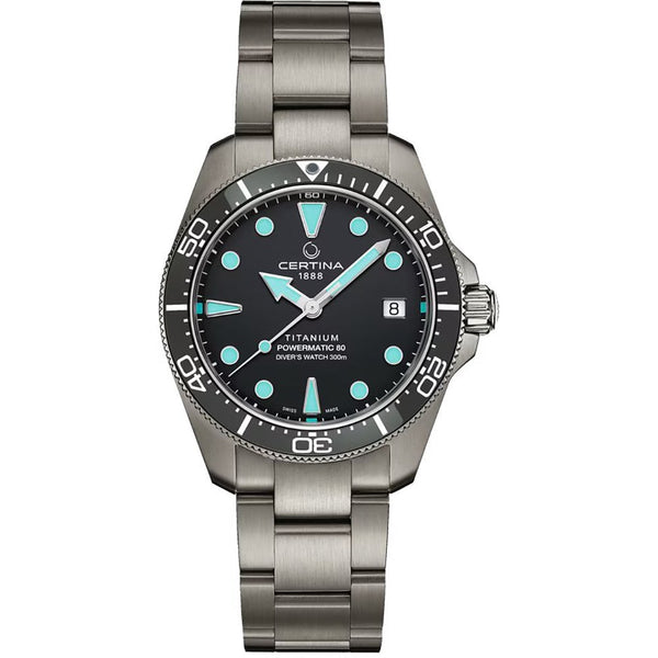 Certina Titanium DS Action Diver 38mm 'Turquoise Splash' Watch