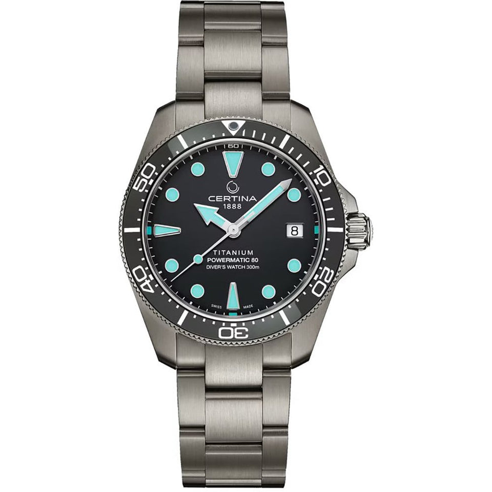 Certina Titanium DS Action Diver 38mm 'Turquoise Splash' Watch