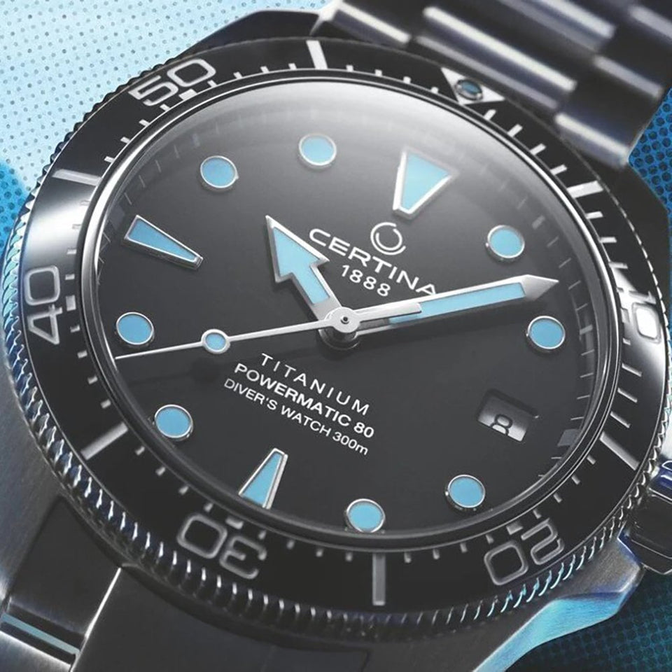 Certina Titanium DS Action Diver 38mm 'Turquoise Splash' Watch