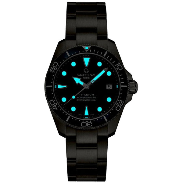 Certina Titanium DS Action Diver 38mm 'Turquoise Splash' Watch