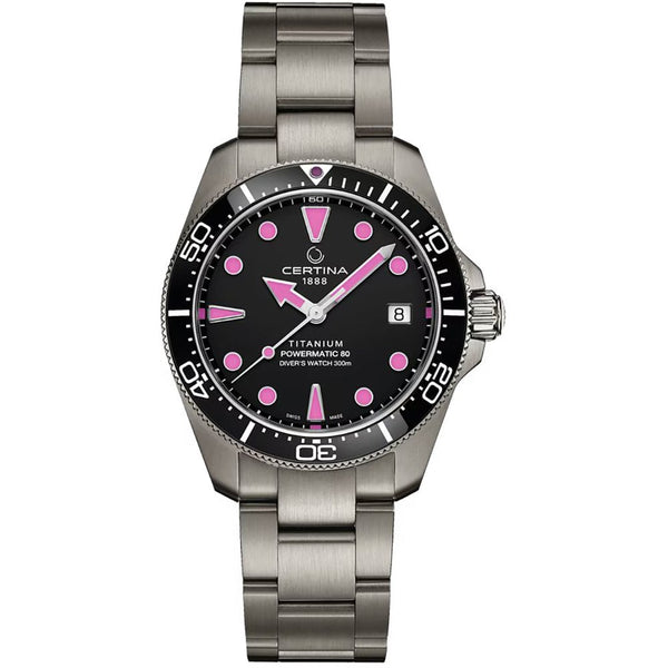 Certina Titanium DS Action Diver 38mm 'Flamingo Effect' Watch