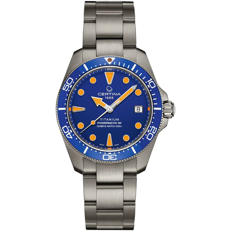 Certina Titanium DS Action Diver 38mm 'Ocean in Motion' Watch