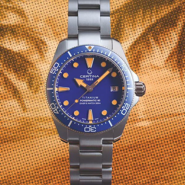Certina Titanium DS Action Diver 38mm 'Ocean in Motion' Watch
