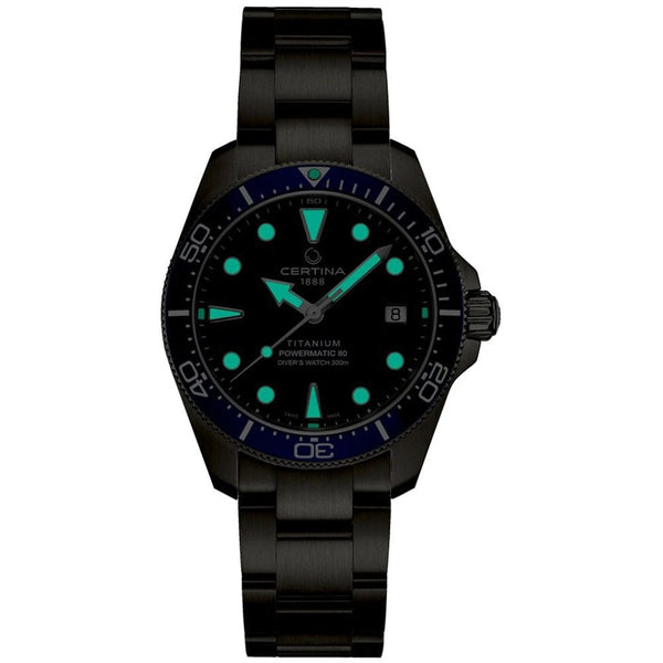 Certina Titanium DS Action Diver 38mm 'Ocean in Motion' Watch