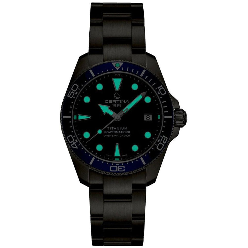 Certina Titanium DS Action Diver 38mm 'Ocean in Motion' Watch