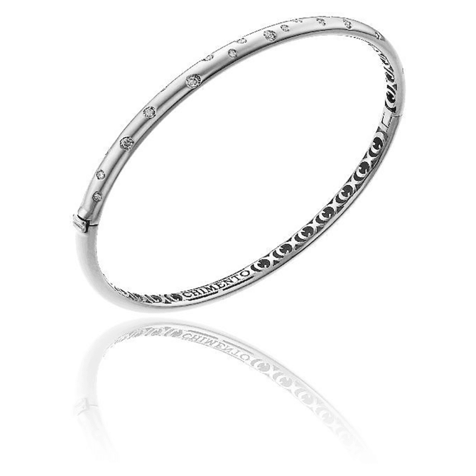 Chimento 18ct White Gold Diamond Brio Bangle