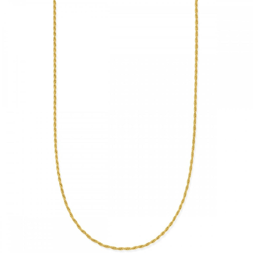 ChloBo Gold Plated Dainty Rope Chain Necklace