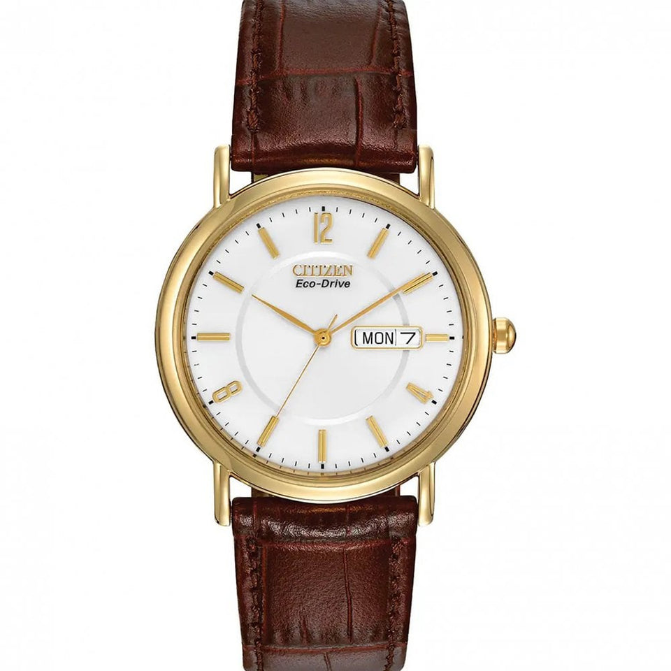 Citizen Gent's Brown Leather Strap Watch