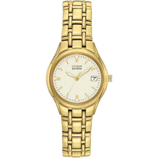 Citizen Ladies Classic Gold Plated Champagne Dial Watch
