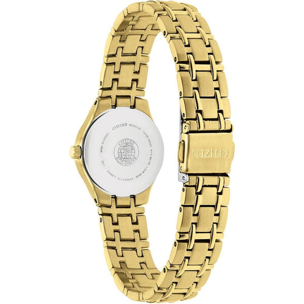 Citizen Ladies Classic Gold Plated Champagne Dial Watch