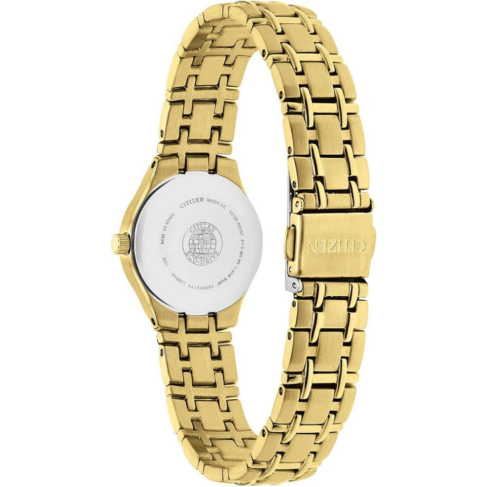 Citizen Ladies Classic Gold Plated Champagne Dial Watch