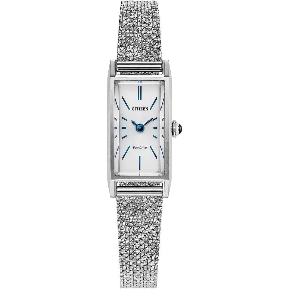 Citizen Ladies Fio White Dial Mesh Bracelet Watch
