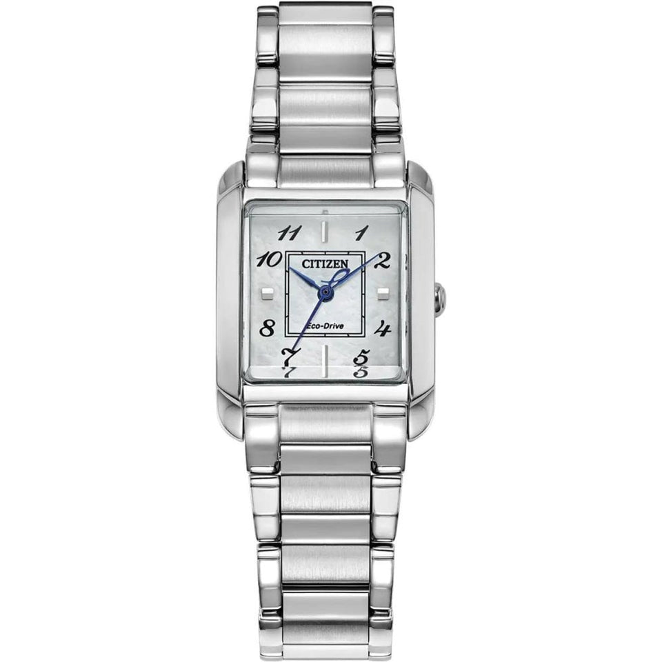 Citizen Ladies L Bianca Mother Of Pearl Rectangular Dial Watch
