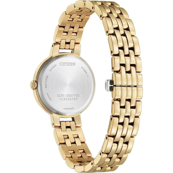 Citizen Ladies L Silhouette Pink Dial Rose Gold Toned Bracelet Watch