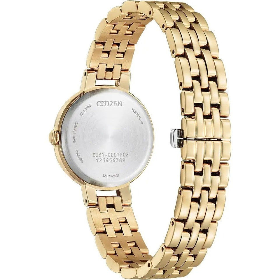 Citizen Ladies L Silhouette Pink Dial Rose Gold Toned Bracelet Watch