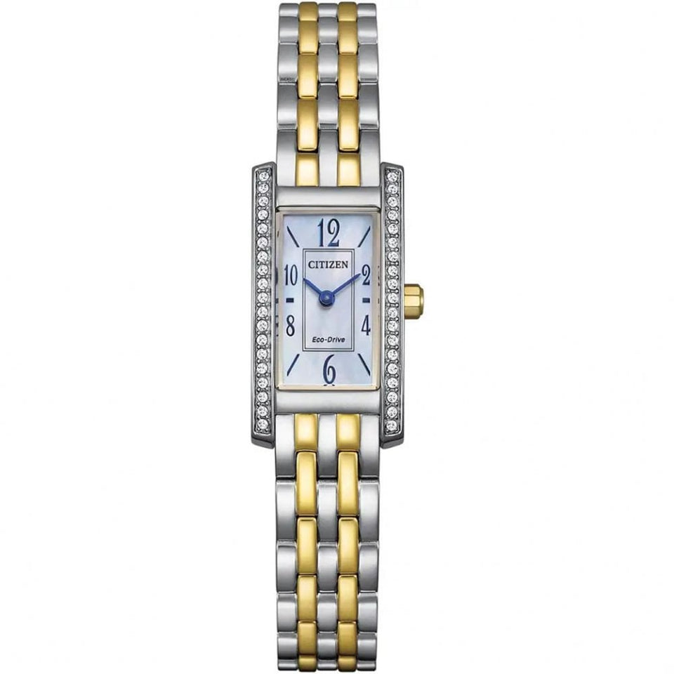 Citizen Ladies Petite Palidoro Mother Of Pearl Two Tone Bracelet Watch