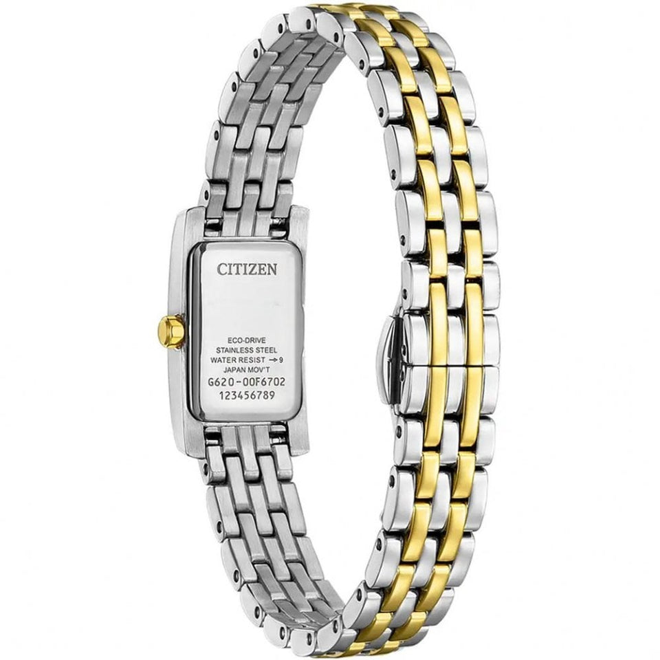 Citizen Ladies Petite Palidoro Mother Of Pearl Two Tone Bracelet Watch