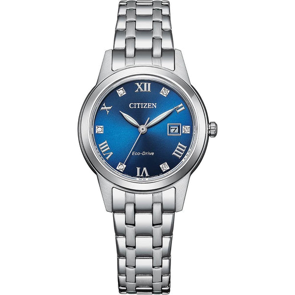 Citizen Ladies Silhouette Crystal 29mm Blue Dial Watch