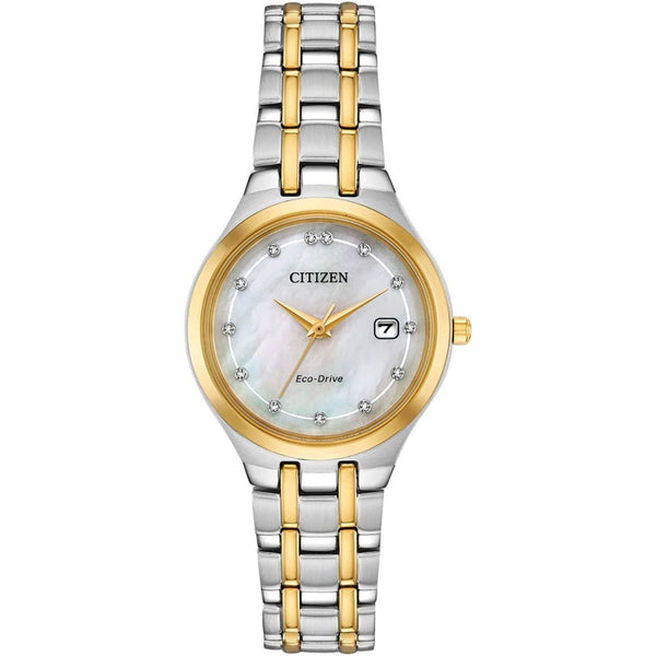 Citizen Ladies Silhouette Diamond Mother Of Pearl Dial Watch
