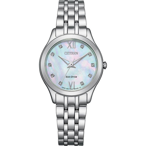 Citizen Ladies Silhouette Diamond Mother Of Pearl Watch