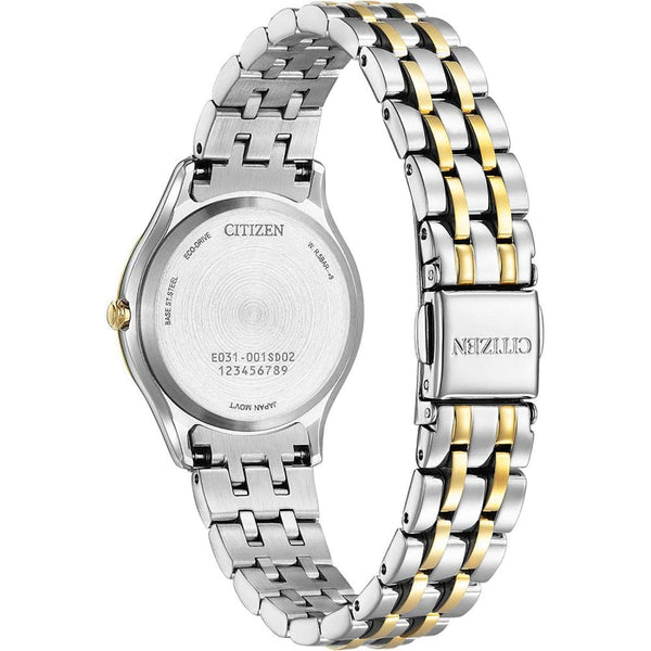 Citizen Ladies Silhouette Diamond Two Tone Bracelet Watch