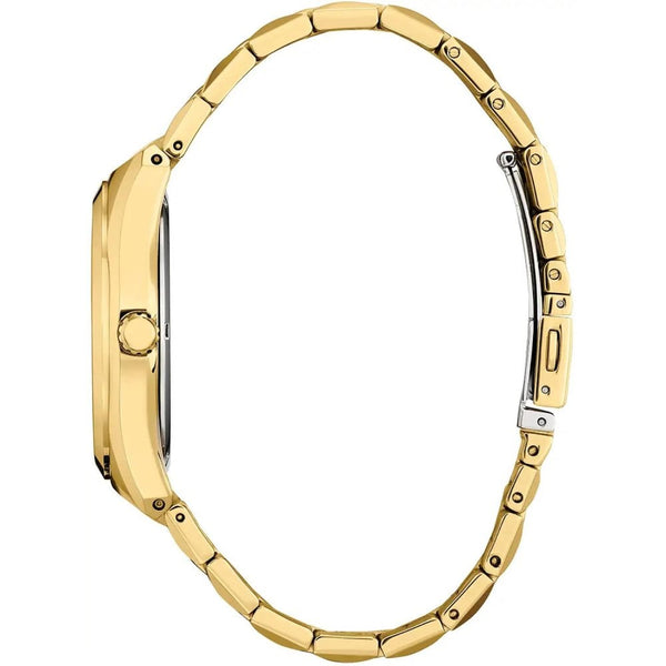Citizen Men's Black Dial Gold Plated Bracelet Watch