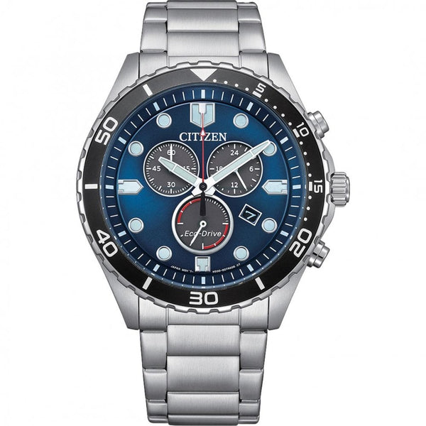 Citizen Men's Eco-Drive Blue Dial Chronograph Watch