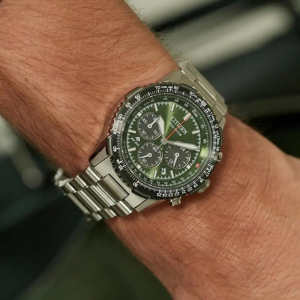 Citizen Men's Promaster Air Navihawk Green Dial Watch