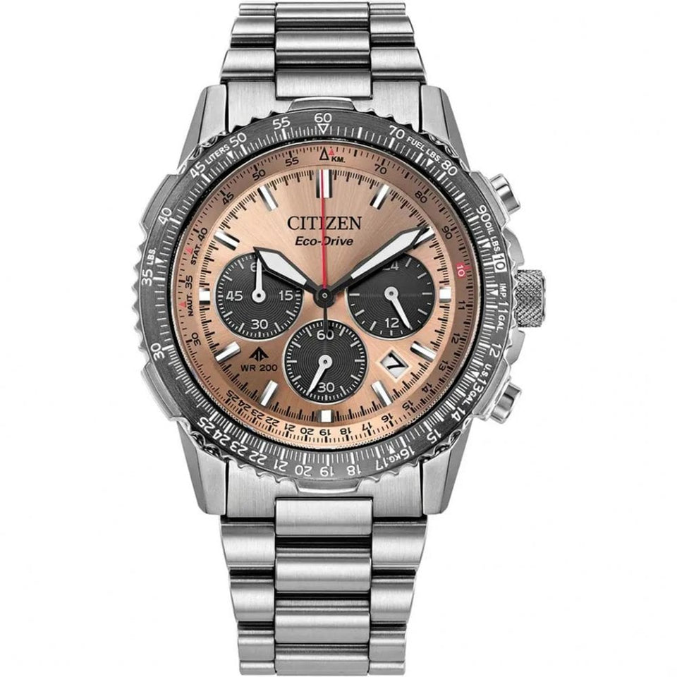 Citizen Men's Promaster Air Navihawk Salmon Dial Bracelet Watch