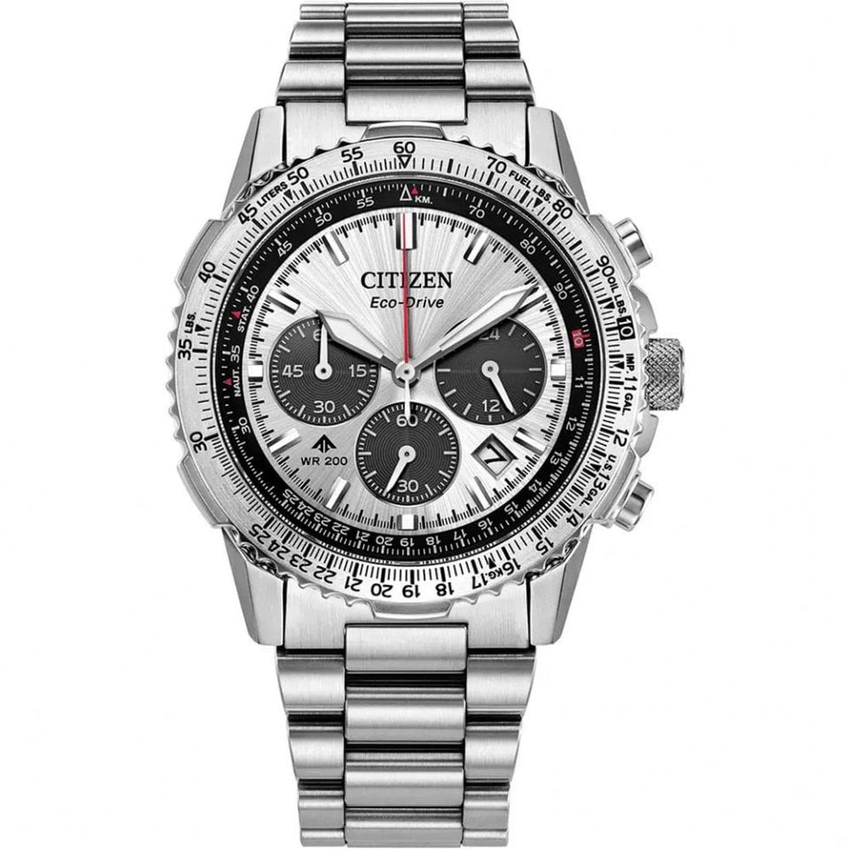 Citizen Men's Promaster Air Navihawk Silver Dial Bracelet Watch