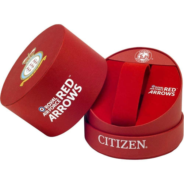 Citizen Men's Red Arrows Black Leather Chronograph Watch
