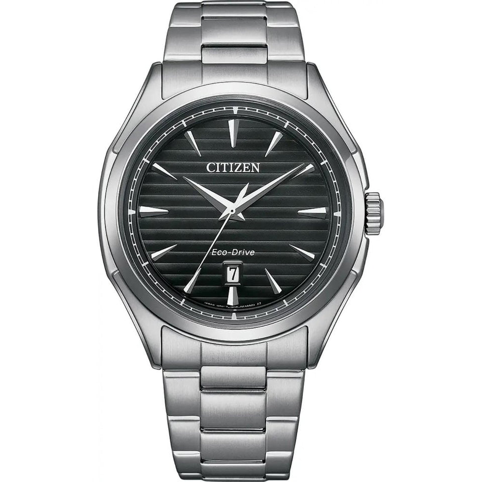 Citizen Men's Sport Black Dial Stainless Steel Watch