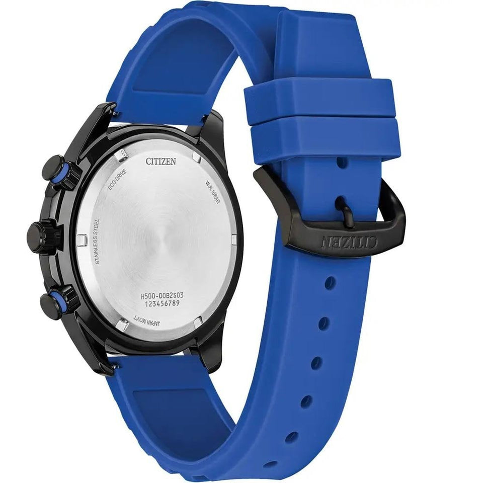 Citizen Men's Sport Blue Silicone Strap Chronograph Watch