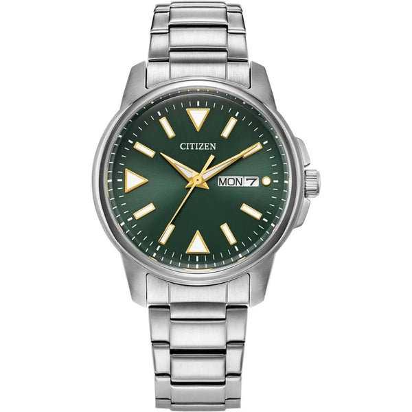Citizen Men's Sport Green Dial 37mm Bracelet Watch