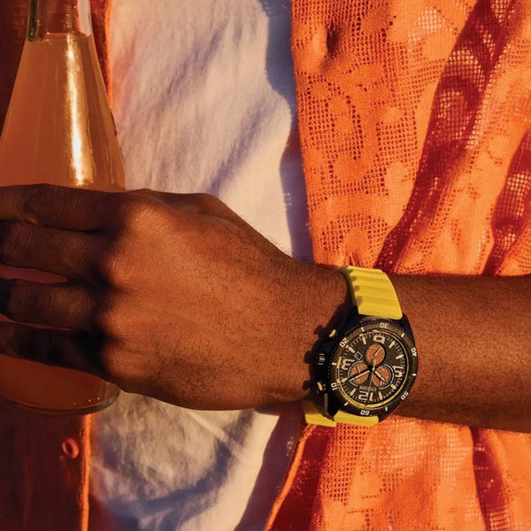 Citizen Men's Sport Yellow Silicone Strap Chronograph Watch