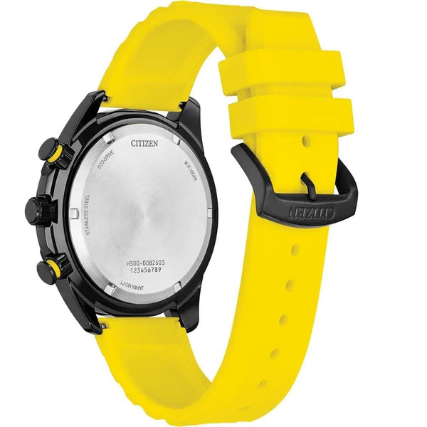 Citizen Men's Sport Yellow Silicone Strap Chronograph Watch