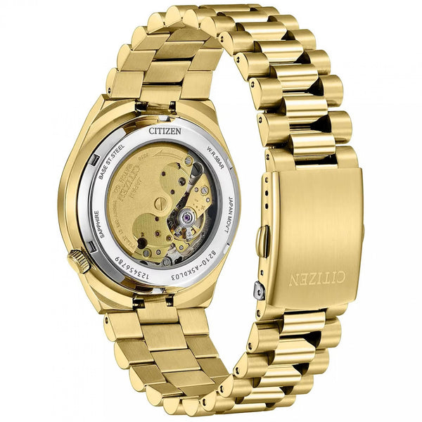 Citizen Men's Tsuyosa Green Dial Gold Plated Watch