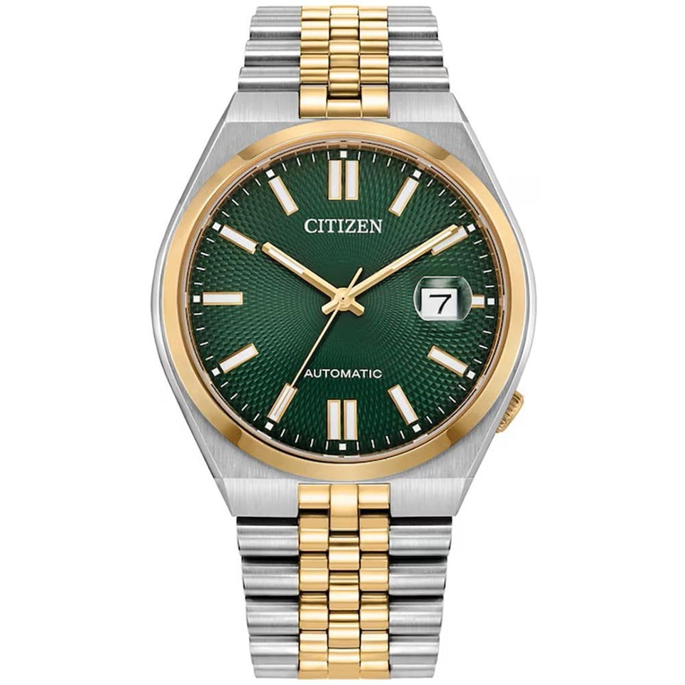 Citizen Men's Tsuyosa Green Dial Two Tone Bracelet Watch
