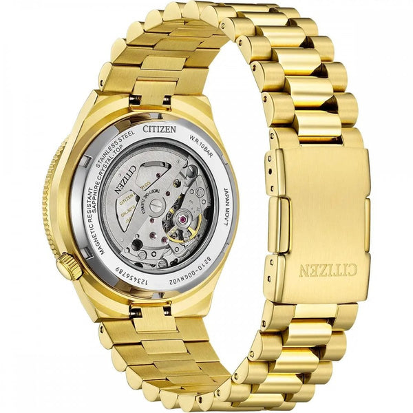 Citizen Men's Tsuyosa Shore Green Dial Gold Tone Bracelet Watch