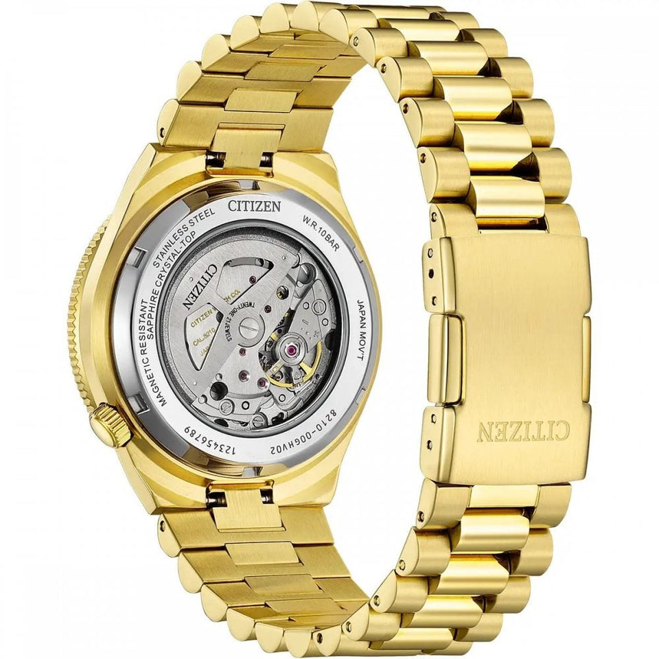 Citizen Men's Tsuyosa Shore Green Dial Gold Tone Bracelet Watch